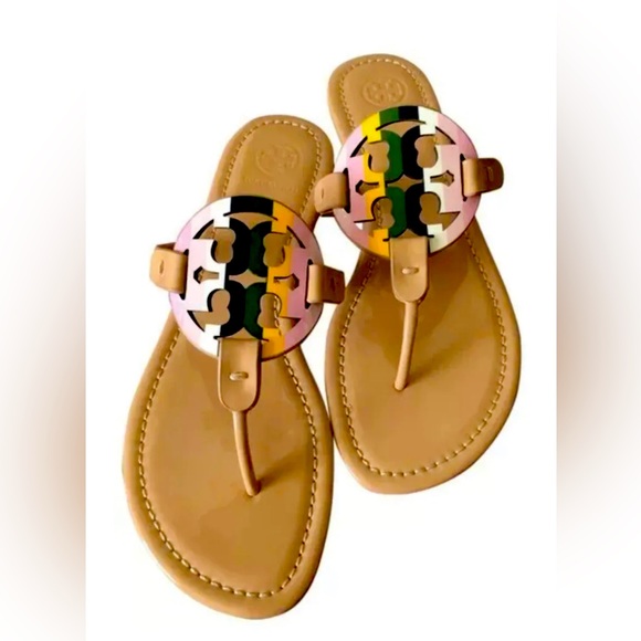 Tory Burch Pastel rainbow sandals